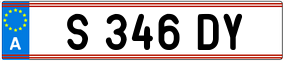 Trailer License Plate